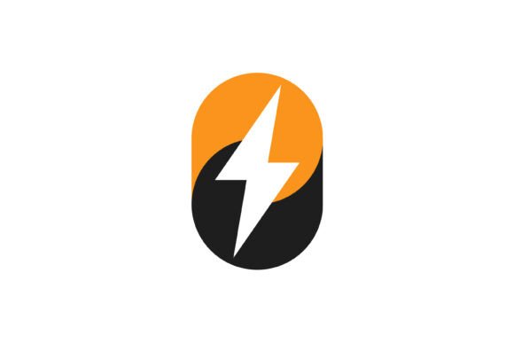 Abstract Electrical Thunderbolt Logo: A Modern Symbol for Corporate Identity