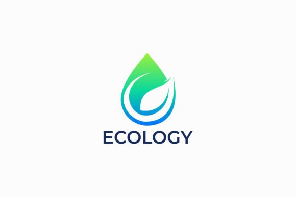 Ecology Water and Leaf Logo Nature Fresh: A Symbol of Nature Health and Organic Excellence