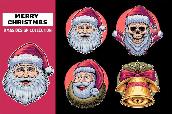 Enhance Your Holiday Designs with a Santa Claus Christmas Illustration