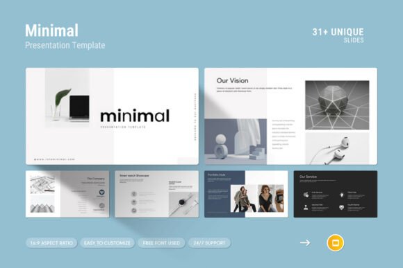 Minimal Google Slides Template: A Professional Way to Present Your Work