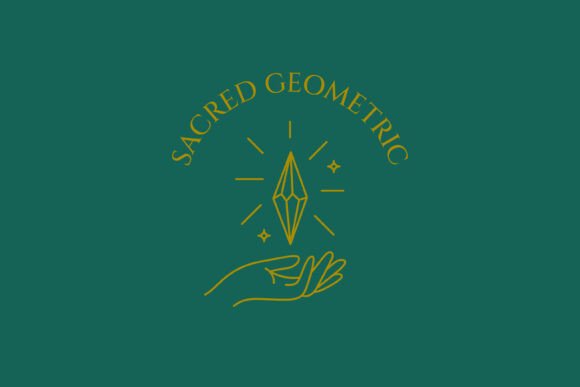 Quartz Crystal Hand Logo Linear Concept: A Modern Approach to Corporate Identity